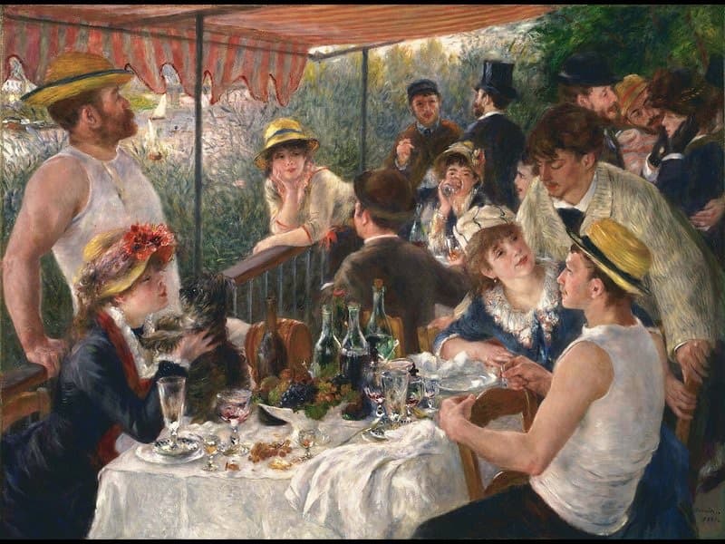 Luncheon of the Boating Party by Renoir