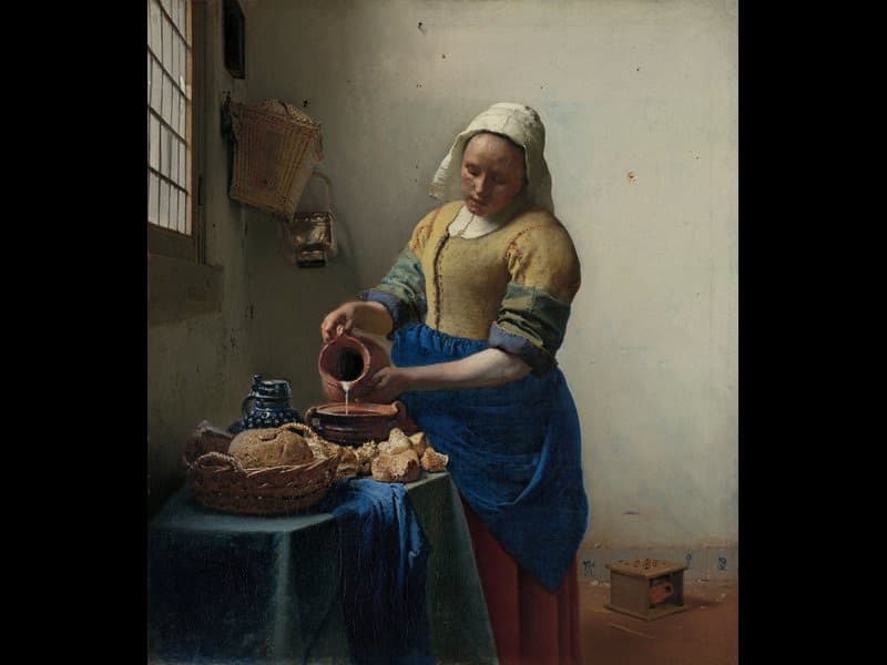 The Milkmaid by Johannes Vermeer