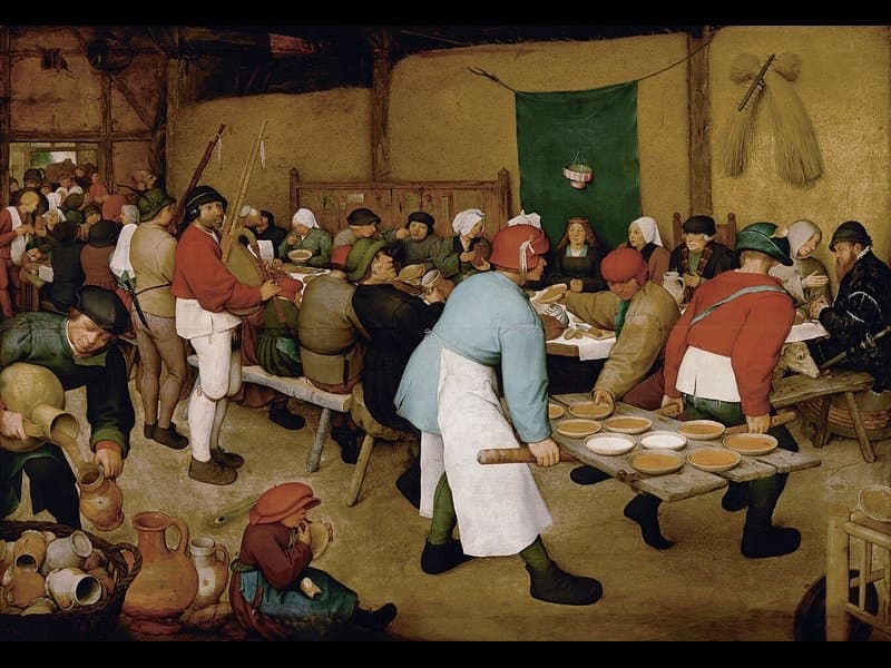 Peasant Wedding by Bruegel