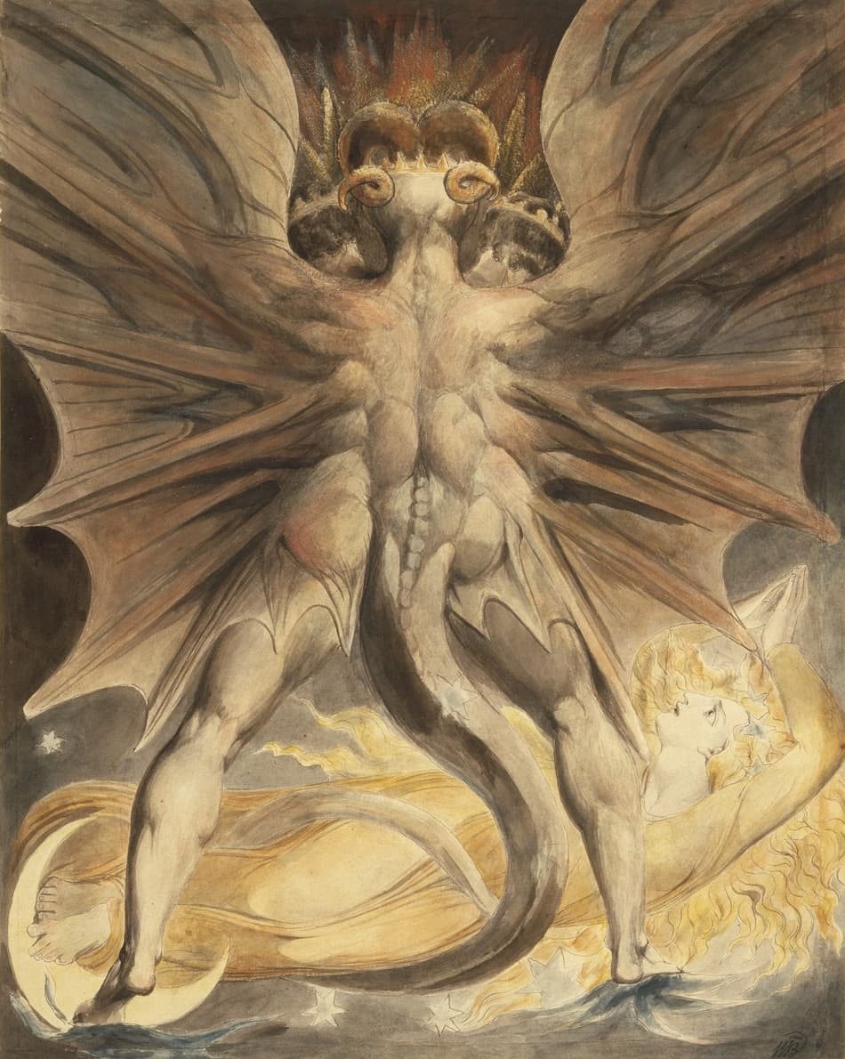 The Great Red Dragon and the Woman Clothed with the Sun by William Blake