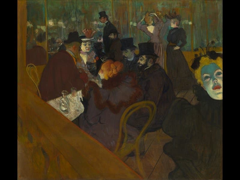 At the Moulin Rouge by Toulouse-Lautrec