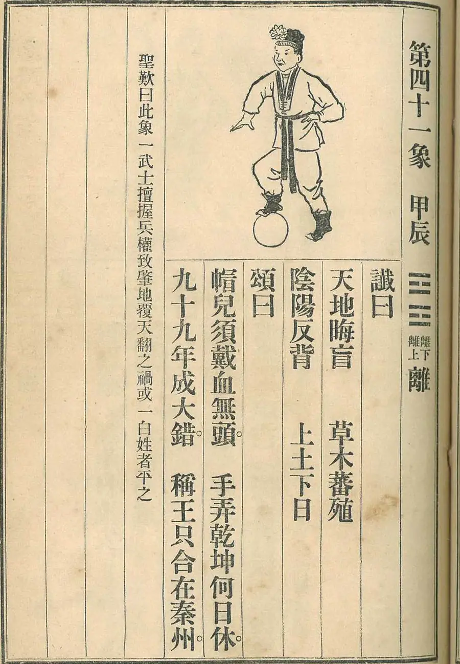 Scan of Image 41 — Jiǎchén (第四十一象 甲辰) from the 1915 printing